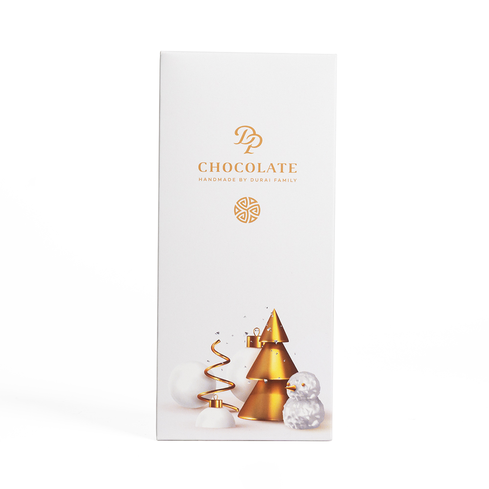 Vianoce - Tabuľka 55 g White Christmas Dvojvrstvá s posypom