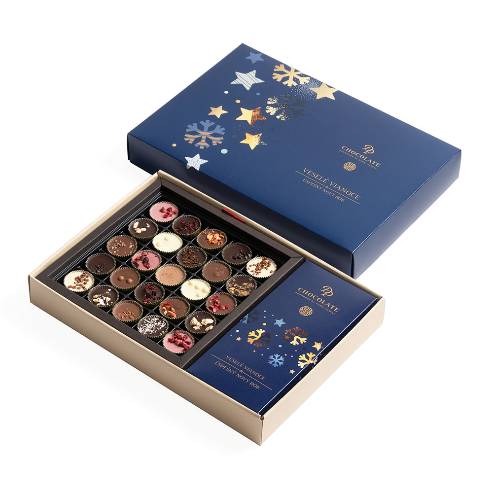 Vianoce - Darčekový box Luxury 25 & Tabuľka 55g Dream