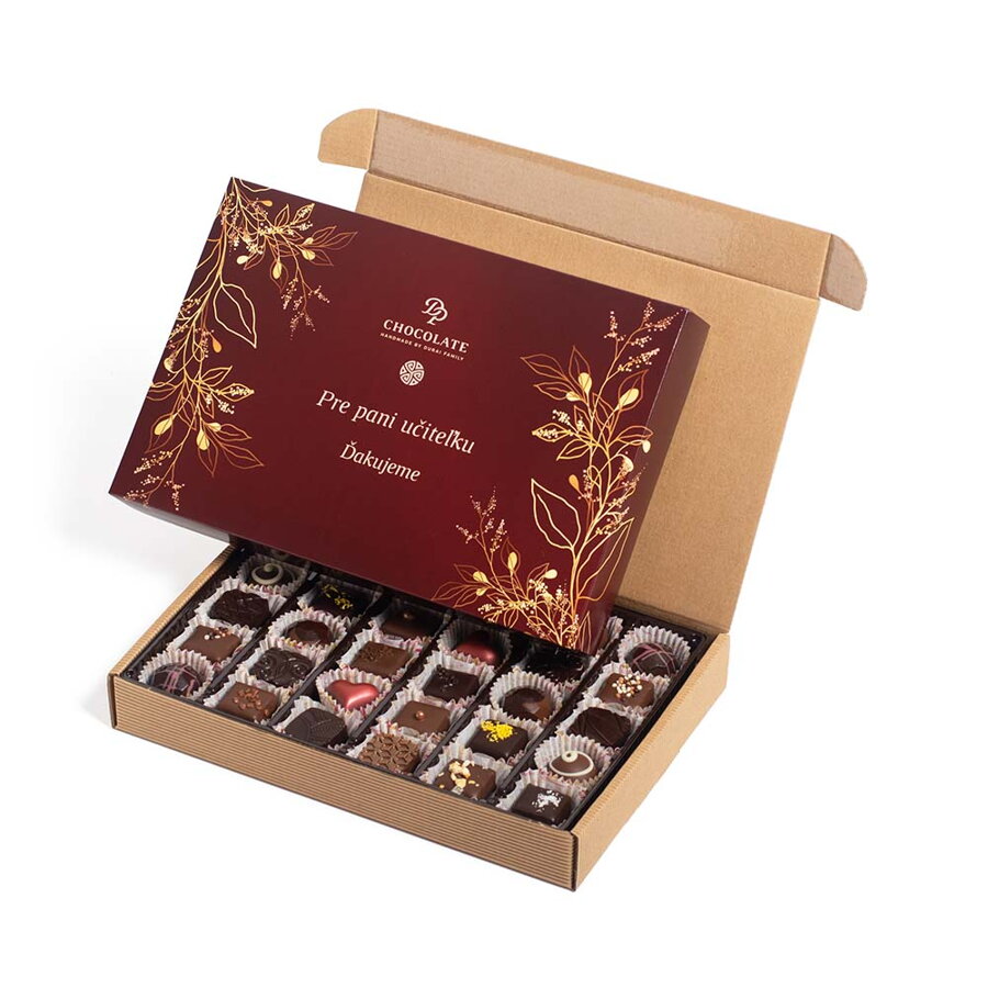Darčekový box praliniek 30 (300g) Pre učiteľku