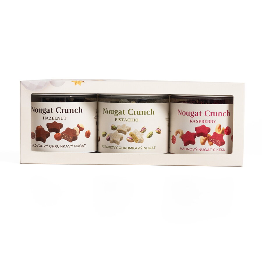 Vianoce - Set Nougat Crunch Star 3 x 100 g